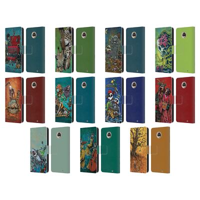 OFFICIAL DAVID LOZEAU COLOURFUL ART LEATHER BOOK WALLET CASE FOR MOTOROLA PHONES