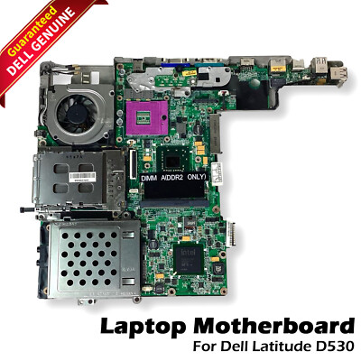 Genuine Dell Latitude D530 LGA775 Intel Core 2 Duo DDR2 Motherboard HP721