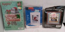 Lot Of 3 Cross-stitch Needlepoint Kits New