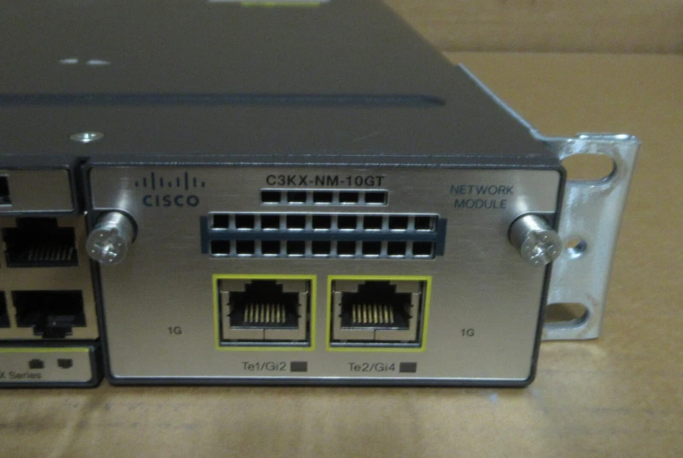 Cisco Catalyst WS-C3750X-24T-S 24 Port  1GbE Gigabit Switch 2 PSU + C3KX-NM-10GT - Image 2 of 4