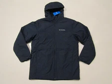 COLUMBIA Collegiate Navy Fleece Lined Hooded Jacket Coat Sz Small NWT Mens
