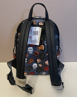 Loungefly Navy Star Wars Character Mini Backpack Disney Parks Star Wars Chibi Cute Characters Loungefly Mini  main image 2