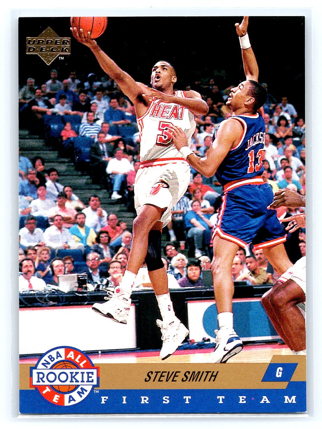 1992 Upper Deck Basketball #AR4 Steve Smith All-Rookie Team  Miami Heat