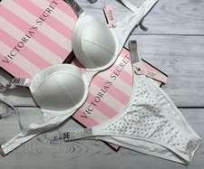 Victoria S Secret Shine Bracelet Natation Sexy Tee Pompes Bikini Brésilien Blanc