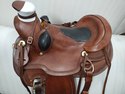 15 Wade Tree Horse Western Tooled Leather Saddle With Tack Set