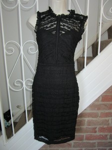 lipsy black ruffle dress