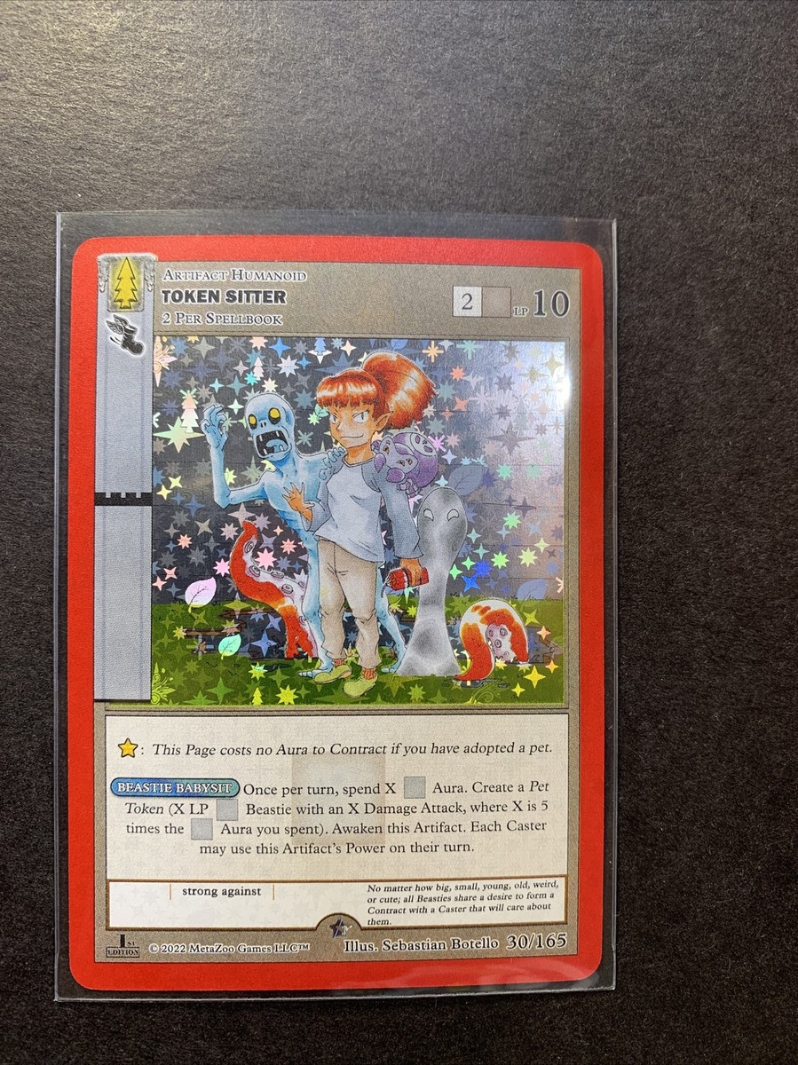Token Sitter Full Holo Rare 30/165 MetaZoo 1st Edition Wilderness Card MINT