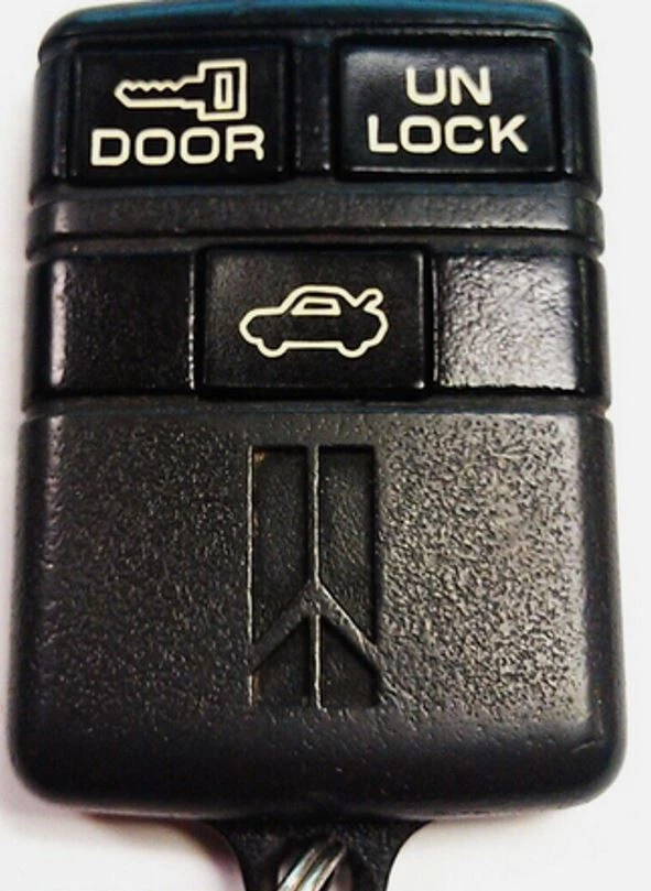 OEM 1991 1992 1993 CADILLAC DEVILLE MANDO A DISTANCIA SIN LLAVE LLAVERO COCHE ABO0103T Foto 3 de 4