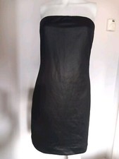 MNG By MANGO Black Strapless Bodycon Mini Dress Women's M 10 UK 