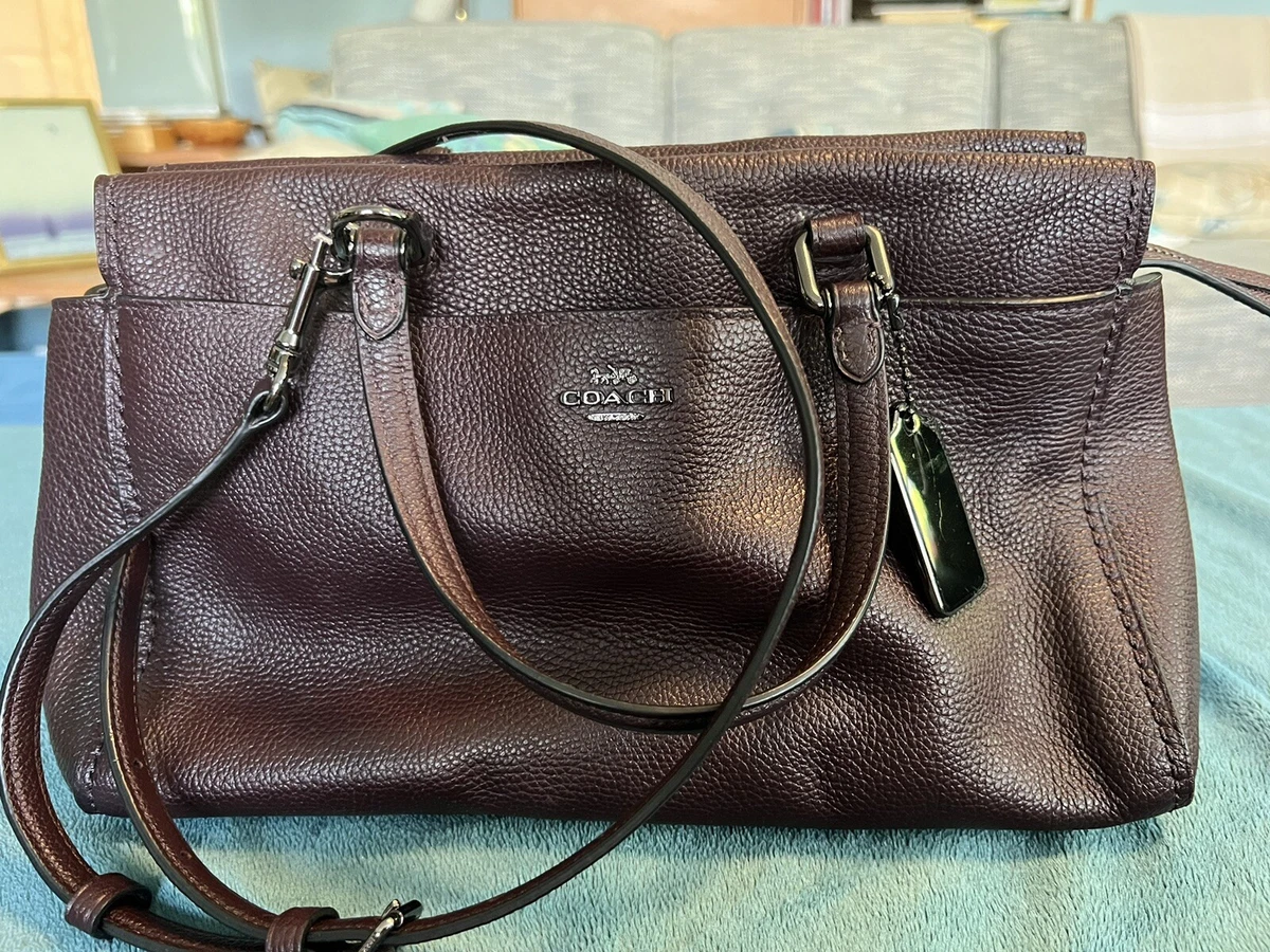 Coach oxblood cheap satchel