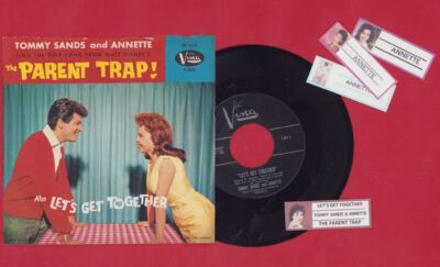 Annette & Tommy Sands - Let's Get Together/The Parent Trap PS 45 rpm Record