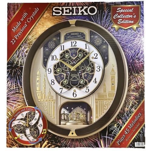 Seiko QXM283B Musical Wall Clock Works Great | eBay