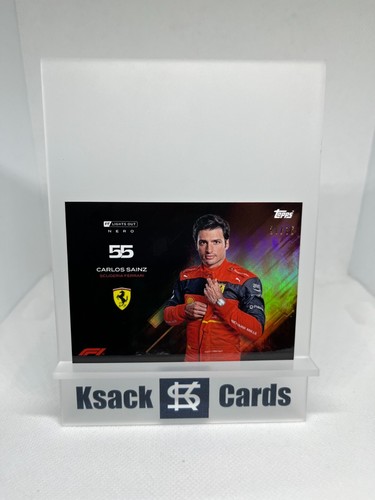 2022 Topps Formula 1 F1 Lights Out Carlos Sainz Nero Bronze Foil /75 Ferrari - 第 1/2 張圖片
