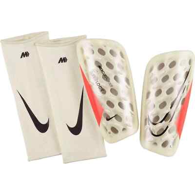 Nike Mercurial FlyLite Superlock Shin Guards Coconut Milk Adult Large $62