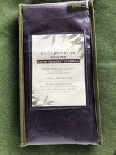 New Eucalyptus Origins 100 Tencel Lyocell 600-TC King Pillowcases Plum Purple