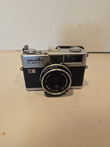 Minolta Hi-Matic F - Appareil Photo 35mm Noir - Révisé Et Fonctionnel - Avec Objectif 38mm F/2.7