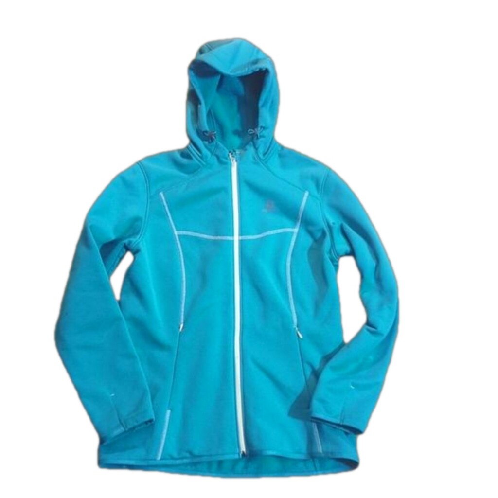 Felpa con cappuccio Salomon aderente soft shell M media blu acqua