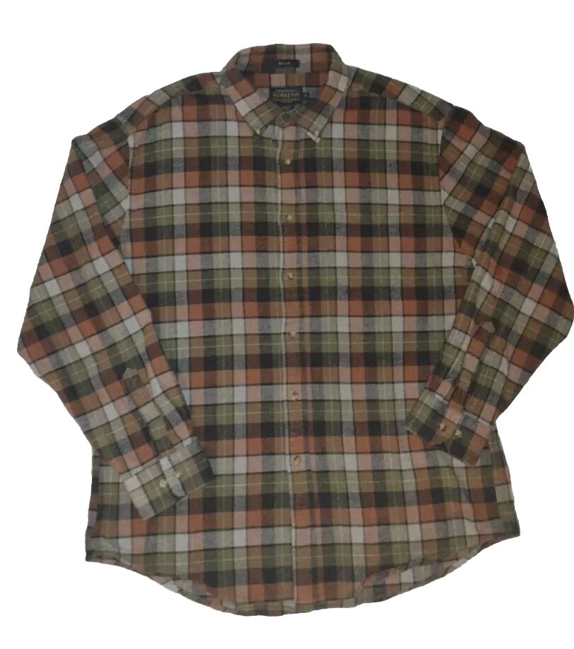 Pendleton Mason Mens Extra Large Multi Color Plai… - image 1