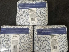 3 KLEEN HANDLER Finish Mops CUT-END STRIPE Blue/ White NANO MICROBIAL Bison Life