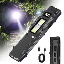 EDC Everyday Carry Flashlight 1500 Lumens USB Rechargeable 7-Mode Waterproof