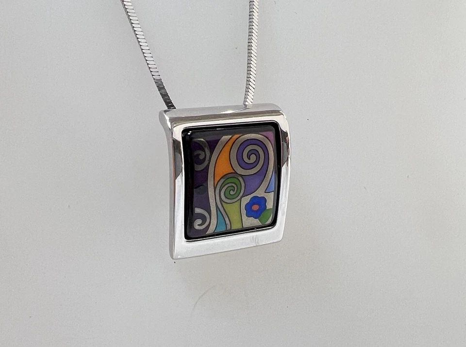 FREY WILLE  Anhänger SQUARE - HOMMAGE a HUNDERTWASSER - Bild 2 von 4