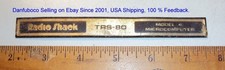 Radio Shack TRS-80 Model 4 Microcomputer Label from system, pull..