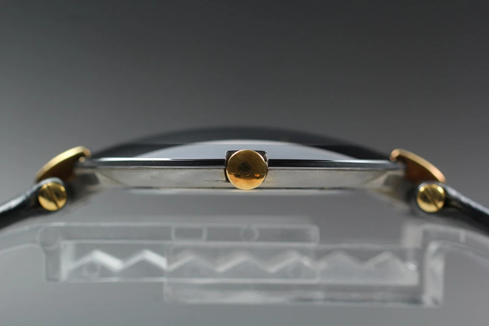 [近乎完好]RADO 129.3575.4N 黑色表盘日期石英表男士腕表复古 — 第 4/4 张图片