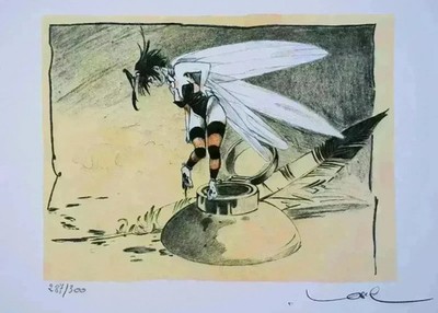 Régis Loisel: Die Fee Tinkerbell, Lithographie Signiert Zum Bleistift, 2005