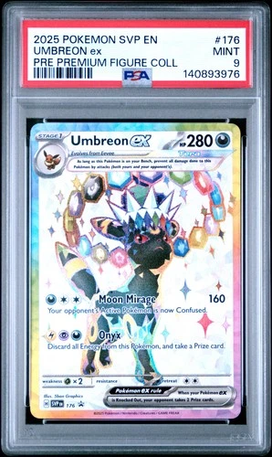 2025 POKEMON SVP EN-SV BLACK STAR PROMO #176 UMBREON EX PSA 9