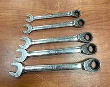 Blue Point - 5 Pc SAE Reversible Ratcheting 12pt Combination Wrench Set