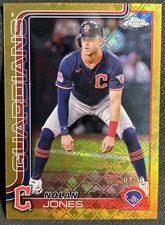 2025 Topps Chrome Logofractor Edition Gold Refractor /50 Nolan Jones #32