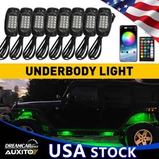 For Off-road Underglow Foot Wheel Well Light Truck Rgb Atv 8x Led Kit Rock Light