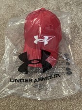 Under Armor Boys Red Hat UA Red Ball Cap New NET NIP