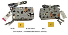Vera Bradley Dog Show All 3 in One Crossbody Wristlet RFID Wallet NWT ACTUAL F