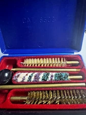 Vintage Pachmayr Pocket Handgun Cleaning Kit 22 Cal Brass Rod Brushes Gun Care