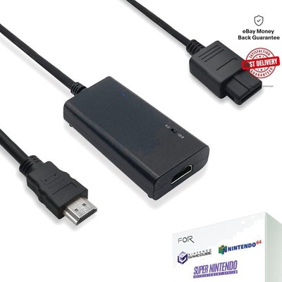 3-in-1 HDMI Cable for GameCube, N64 & SNES - Enhanced Retro Gaming Experience