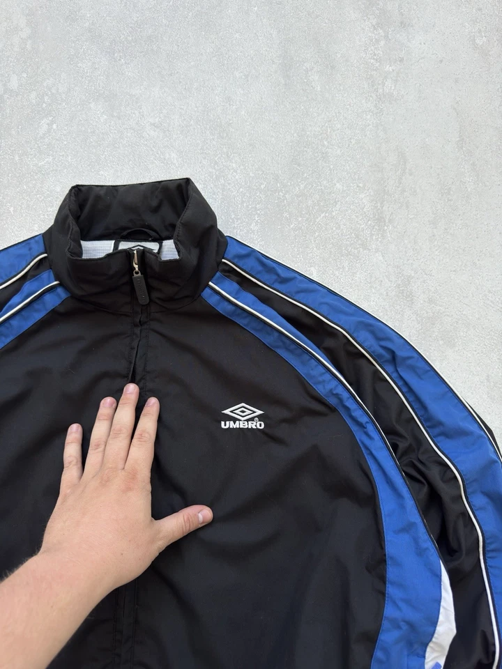 Vintage Umbro 00s Nylon Boxy Track Jacket Balenciaga Style - Image 4 of 4