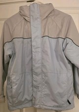 Columbia Jacket Kids LG Gray Powder Blue 10-12