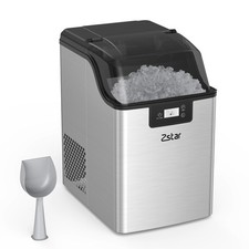 Countertop Ice Maker 44lbs/24H Stainless Steel Portable Ice Machine Chewable Ice