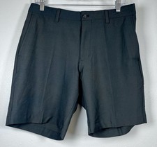 New PGA TOUR Sz 32 Shorts Golf Black Flat Front Active Waistband Performance NWT