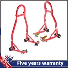 ✅2PCS Heavy Duty Motorcycle Stand Lift 900Lbs Capacity Front & Rear Combo Stands