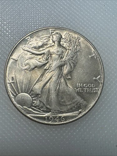 Photo of a 1946-P Walking Liberty Half Dollar from an eBay listing that sold on Jul 22, 2026