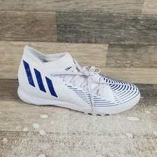 Adidas Predator Edge.3 Turf Womens Cleats Sz 10.5 Us Soccer White Hi-Res Blue