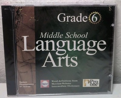 New Grade 6 Middle School Language Arts PC CD-ROM Software NEW B304