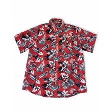 Dixxon Flannel Company Hawaiian Shirt Mens Size Xl Limited Edition Red