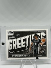 2024-25 Panini NBA HOOPS Rookie Greetings Stephon Castle #13 (RC) Rookie Spurs
