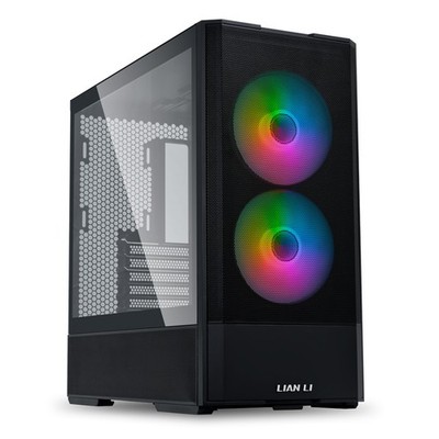 LIAN LI LANCOOL 207 Midi-Tower, ATX, Tempered Glass PC-Gehäuse, Schwarz