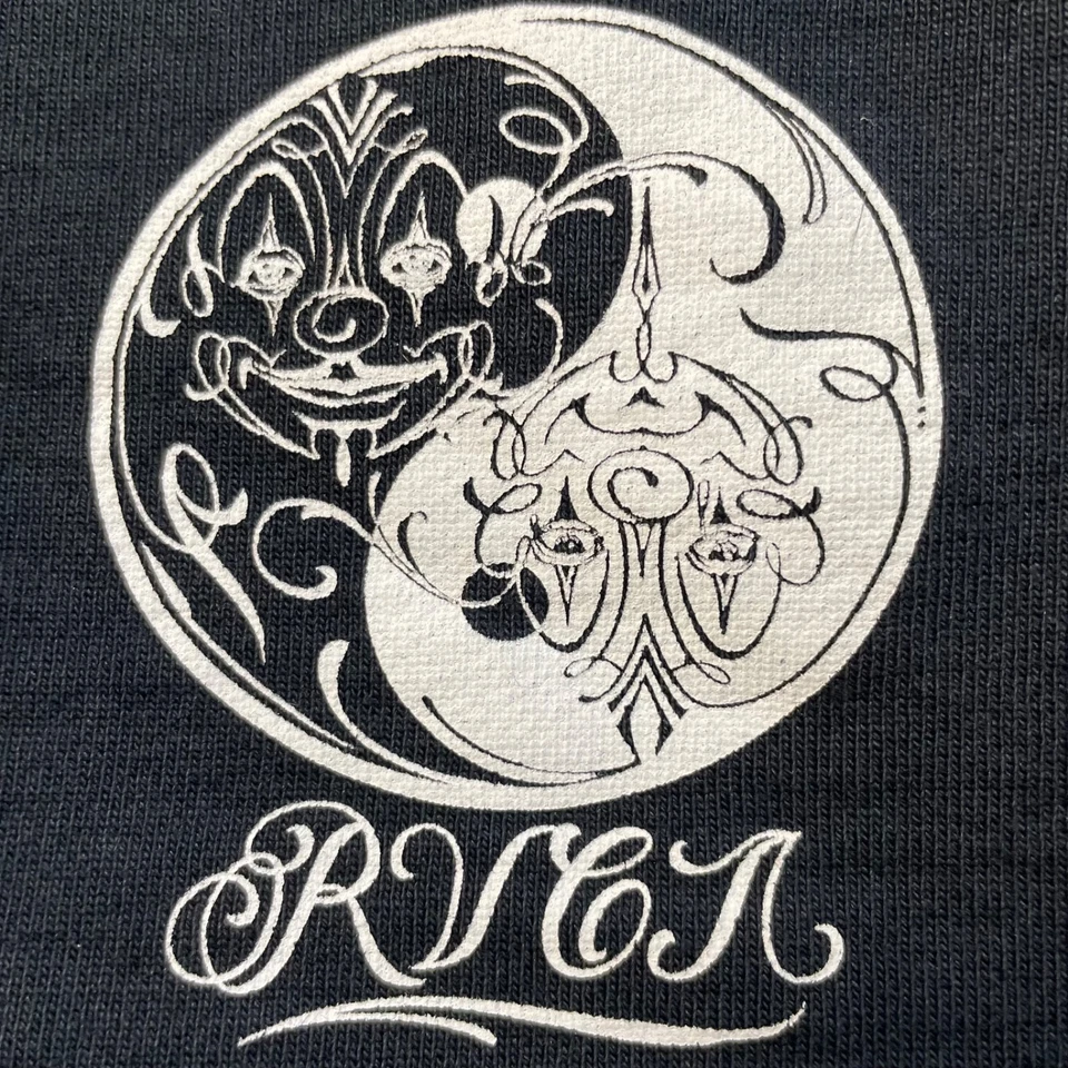 RVCA ~ Mister Cartoon Yin Yang Artist Network Program Black Hoodie Women Size XS - Image 3 of 4