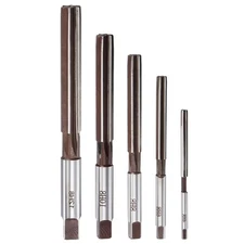 5pcs Hand Reamers Set 4mm - 12mm H8 Accuracy Alloy Tool Steel 6 Straight Flutes