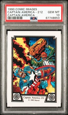 1990 COMIC IMAGES CAPTAIN AMERICA CAPTAIN AMERICA-212 PSA 10